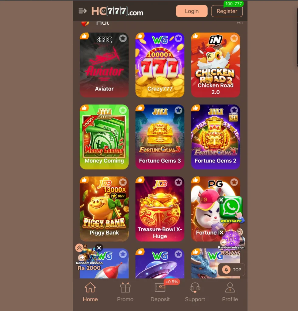 hc777 game download